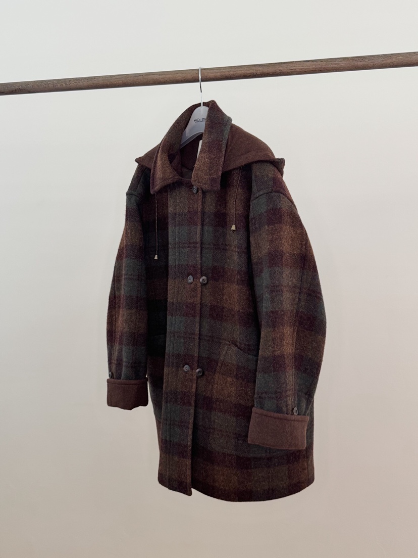 ERUME東大門㊣直郵女士新款推薦熱賣真品休閑時尚中長款大衣ERUME中長款大衣圖色1