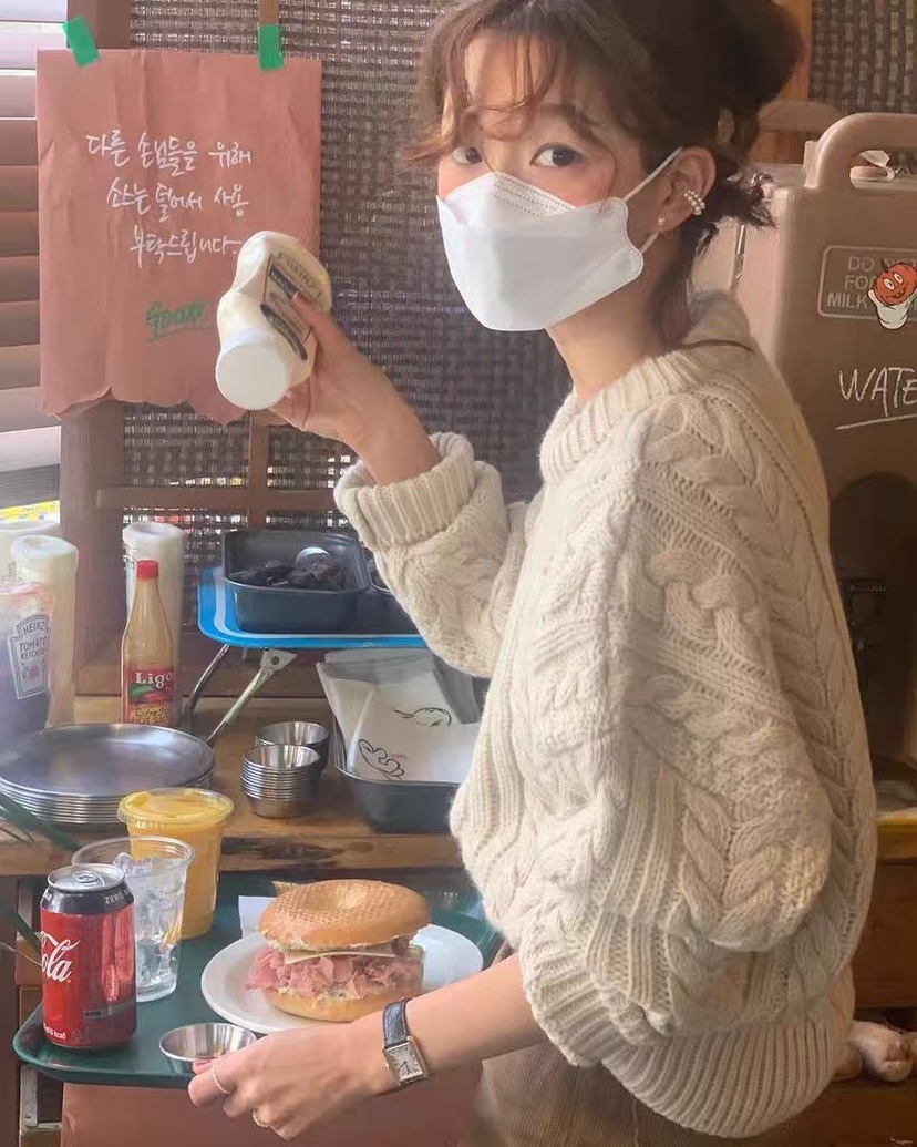 KSUBI韓國代購㊣女士新款熱賣25秋冬職業休閑時尚推薦針織衫KSUBI針織衫