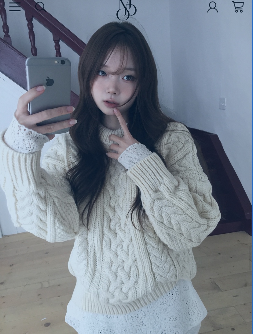 KSUBI韓國代購㊣女士新款熱賣25秋冬職業休閑時尚推薦針織衫KSUBI針織衫圖色1