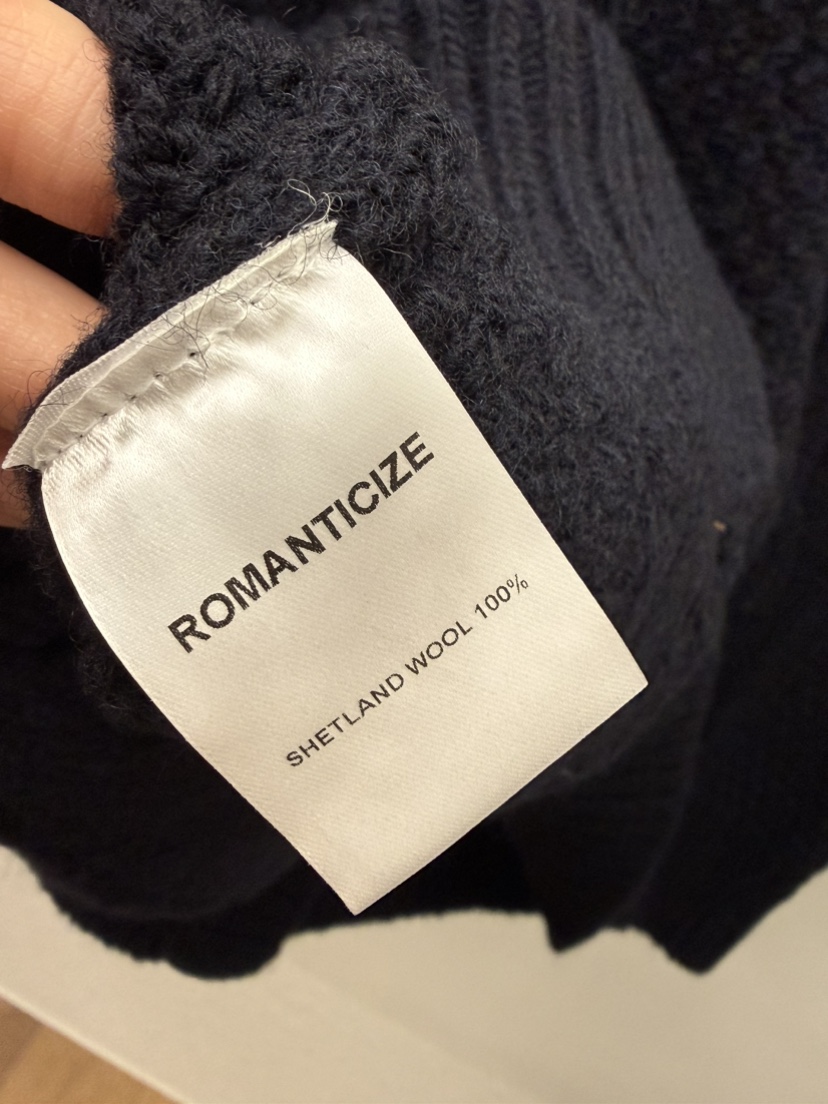 ROMANTICIZE韓國代購㊣女裝新款熱賣真品時尚25秋冬職業針織衫ROMANTICIZE針織衫