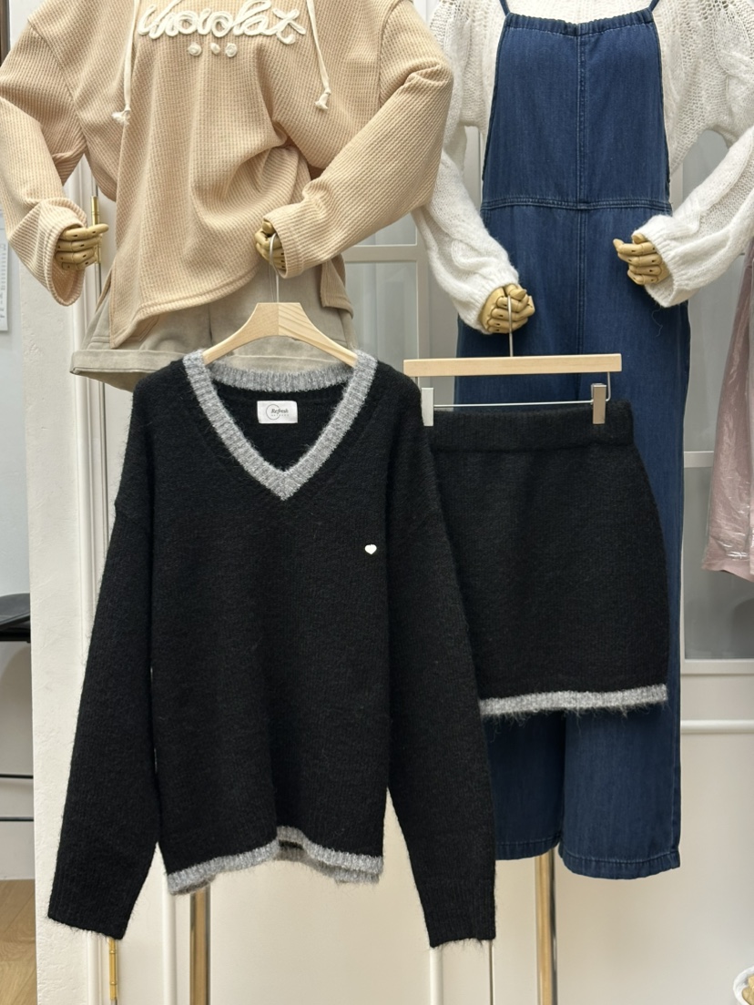 RE:FRESH-L東大門㊣代購女裝新品真品休閑推薦時尚人氣套裝RE:FRESH套裝圖色2