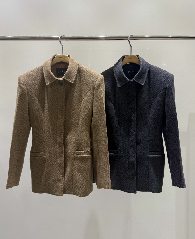 STAGE東大門㊣實拍女士新品時尚25秋冬真品職業熱賣人氣夾克STAGE夾克