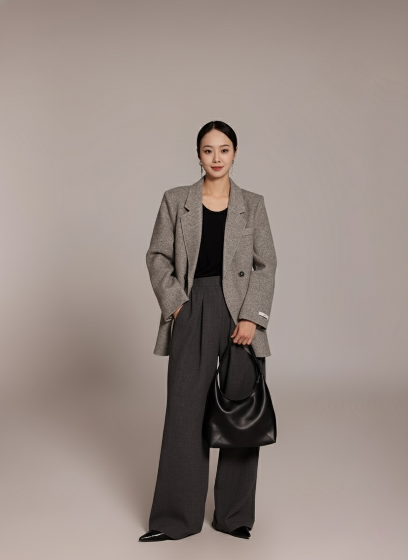 HER韓國直郵㊣女士新品時尚人氣推薦休閑職業真品25秋冬夾克HANNA21夾克