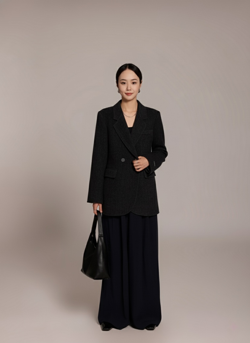 HER韓國直郵㊣女士新品時尚人氣推薦休閑職業真品25秋冬夾克HANNA21夾克