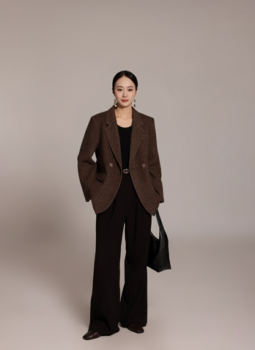 HER韓國直郵㊣女士新品時尚人氣推薦休閑職業真品25秋冬夾克HANNA21夾克