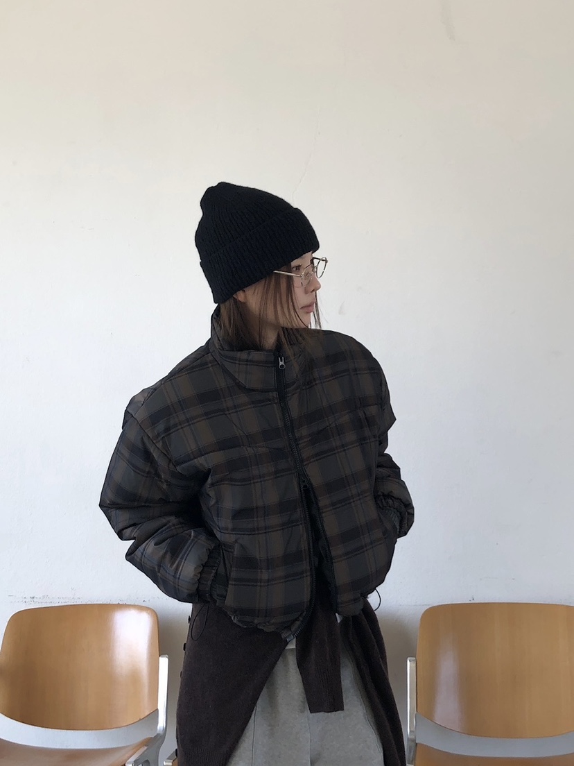 UNBOUND韓國代購㊣女裝新款休閑25秋冬職業真品熱賣短款棉服UNBOUND短款棉服