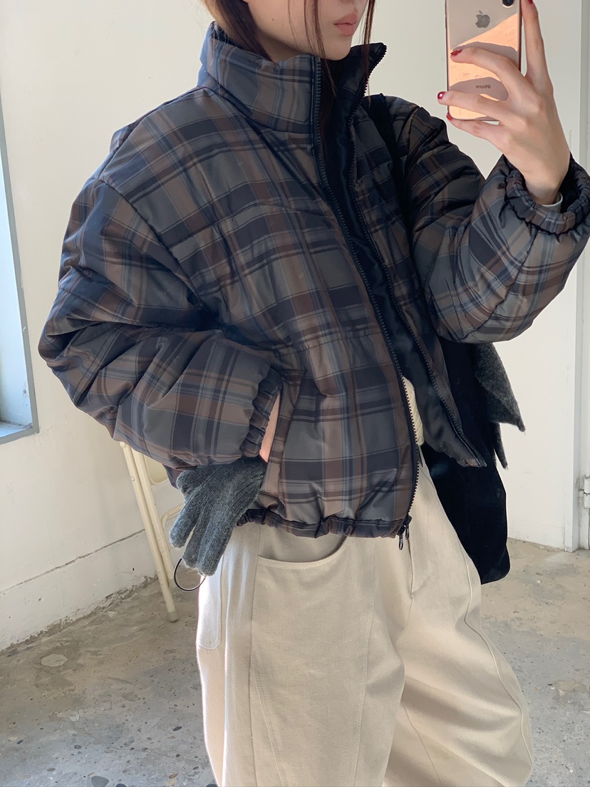 UNBOUND韓國代購㊣女裝新款休閑25秋冬職業真品熱賣短款棉服UNBOUND短款棉服