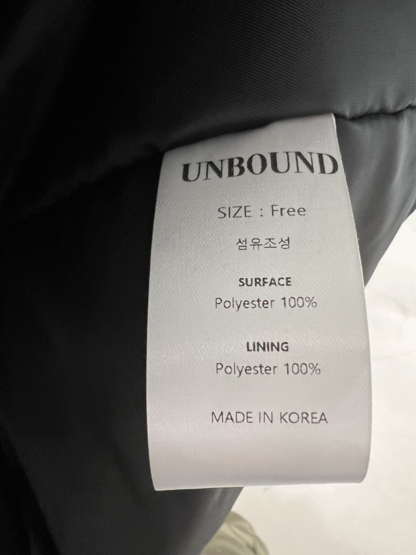 UNBOUND韓國代購㊣女裝新款休閑25秋冬職業真品熱賣短款棉服UNBOUND短款棉服