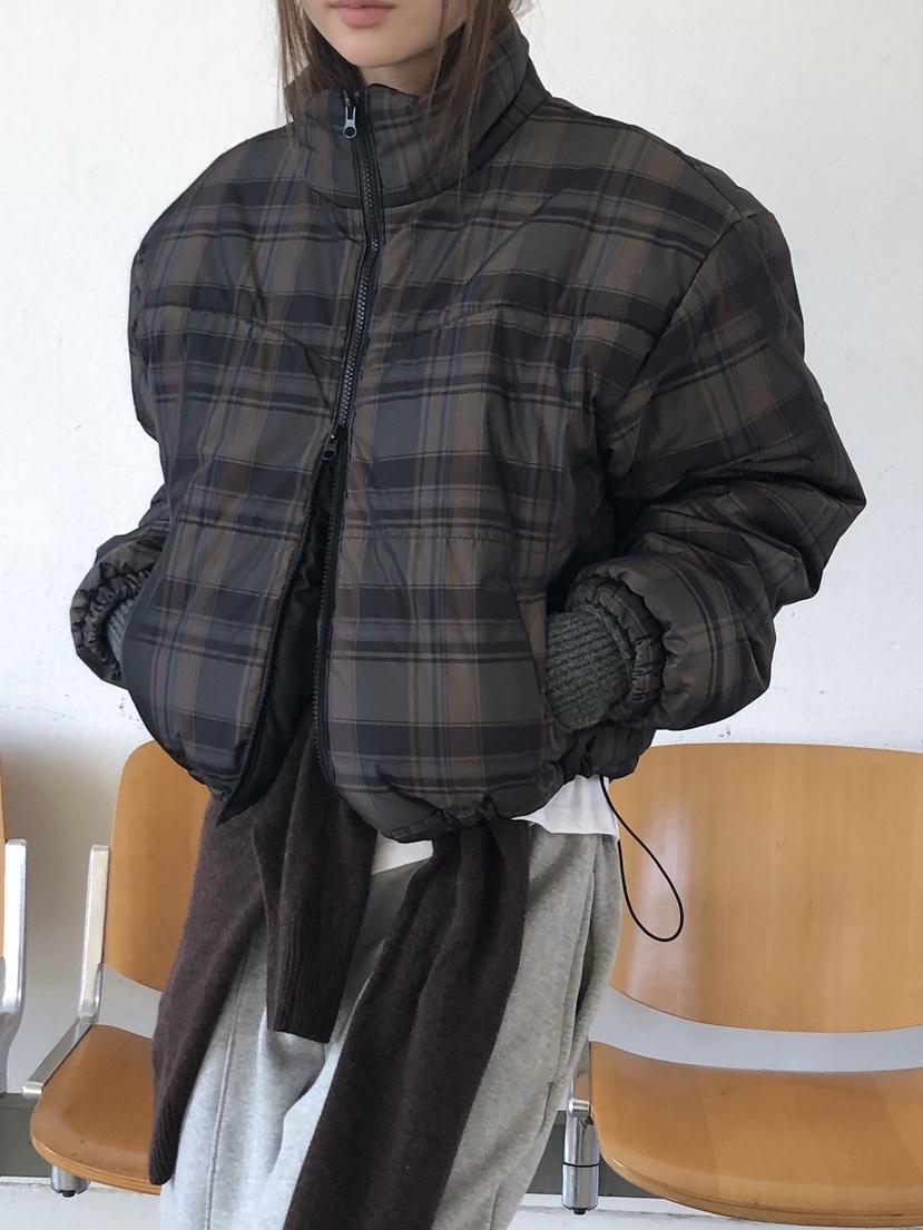 UNBOUND韓國代購㊣女裝新款休閑25秋冬職業真品熱賣短款棉服UNBOUND短款棉服圖色1