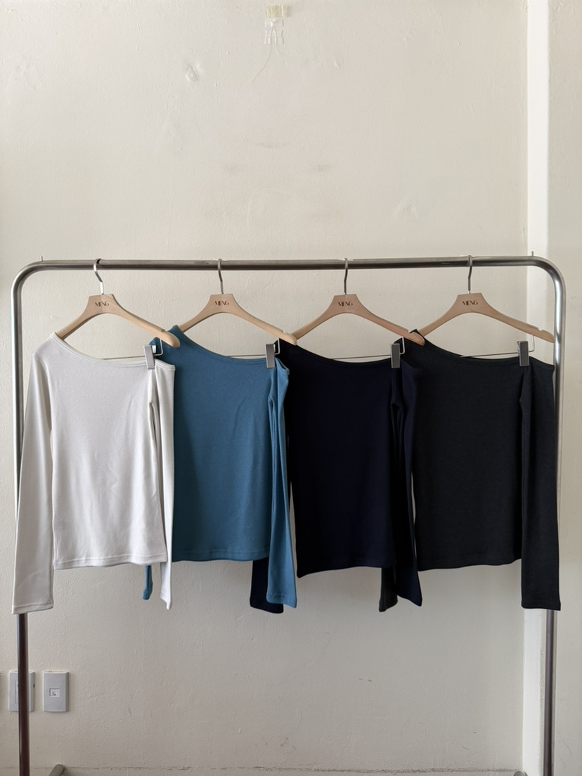 MENG韓國代購㊣女士新品熱賣時尚職業休閑推薦人氣25秋冬長袖T恤MENG長袖T恤