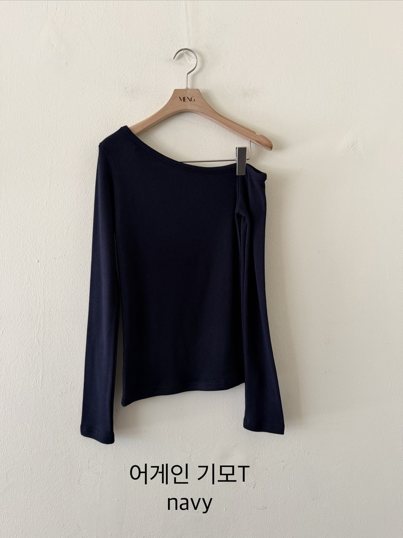 MENG韓國代購㊣女士新品熱賣時尚職業休閑推薦人氣25秋冬長袖T恤MENG長袖T恤