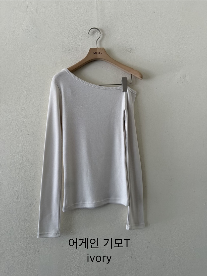 MENG韓國代購㊣女士新品熱賣時尚職業休閑推薦人氣25秋冬長袖T恤MENG長袖T恤圖色2