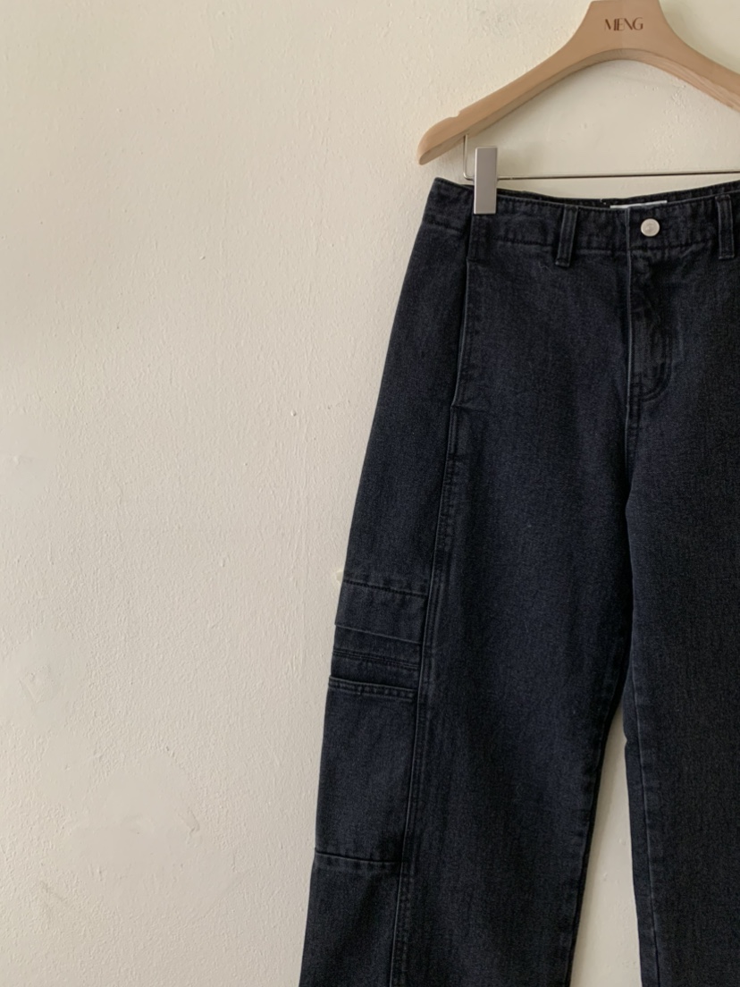 MENG東大門㊣代購女裝新款推薦時尚熱賣休閑人氣牛仔褲抓絨MENG牛仔褲