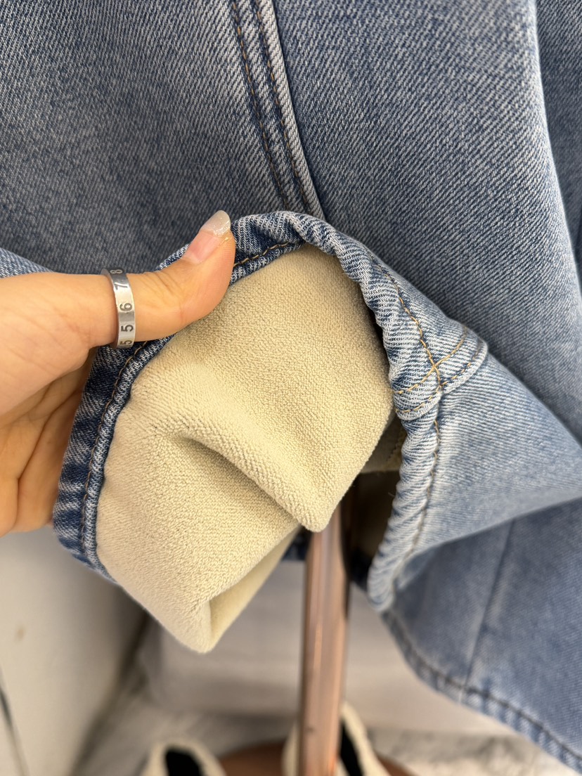 SYMBOL韓國代購㊣女士新款25秋冬熱賣人氣真品推薦牛仔褲加絨SYMBOL牛仔褲