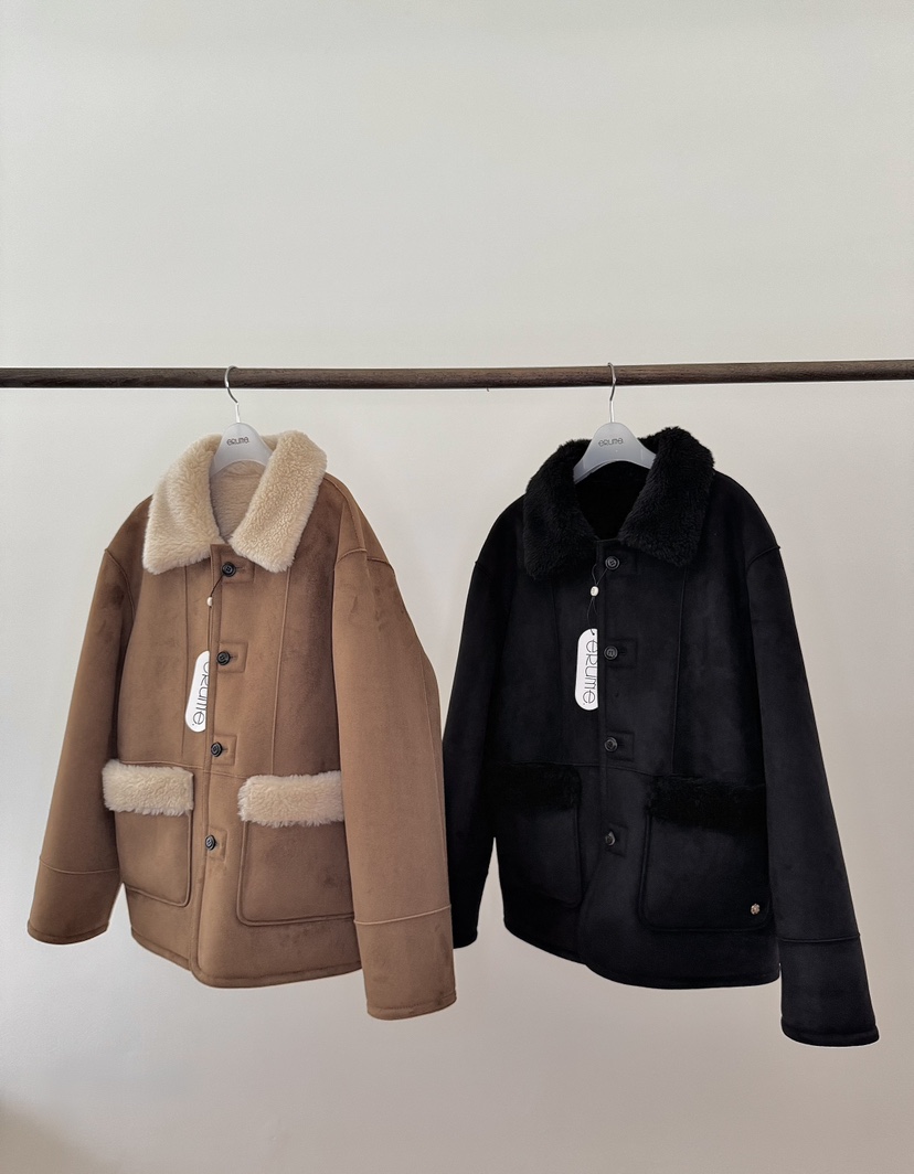 ERUME東大門㊣實拍女士新款推薦時尚真品職業短款大衣羊毛雙面ERUME短款大衣