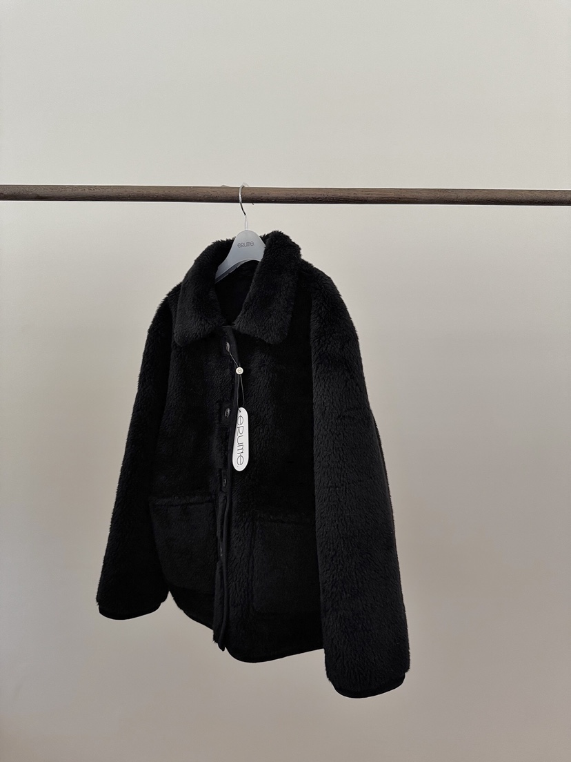 ERUME東大門㊣實拍女士新款推薦時尚真品職業短款大衣羊毛雙面ERUME短款大衣圖色2