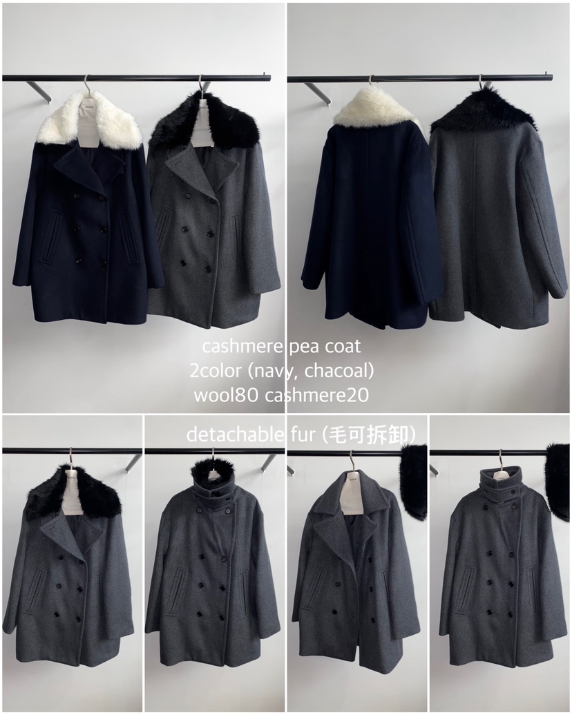 ARBOL韓國直郵㊣女裝新品熱賣真品25秋冬職業推薦中長款大衣ARBOL中長款大衣