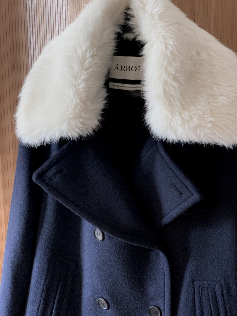 ARBOL韓國直郵㊣女裝新品熱賣真品25秋冬職業推薦中長款大衣ARBOL中長款大衣