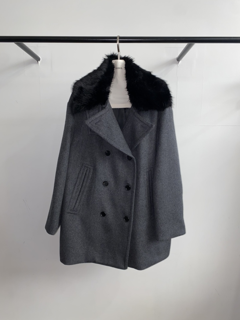 ARBOL韓國直郵㊣女裝新品熱賣真品25秋冬職業推薦中長款大衣ARBOL中長款大衣圖色2