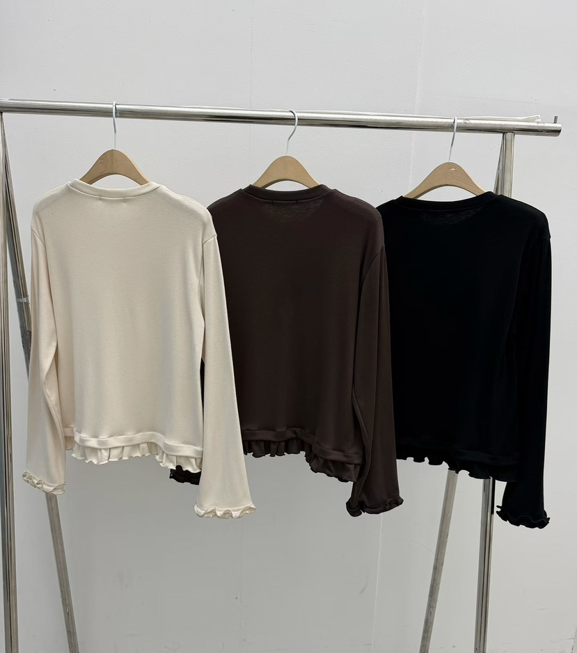 LOVABLE韓國直郵㊣女士新品25秋冬人氣時尚職業推薦長袖T恤LOVABLE長袖T恤