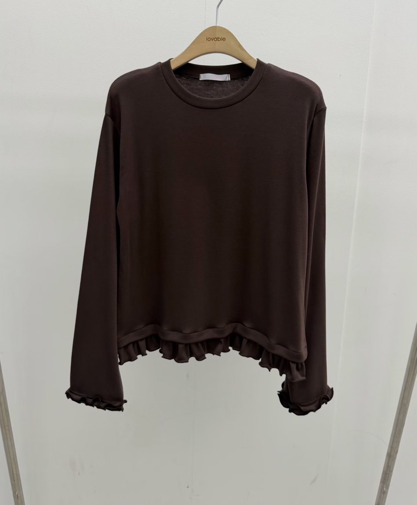 LOVABLE韓國直郵㊣女士新品25秋冬人氣時尚職業推薦長袖T恤LOVABLE長袖T恤圖色2