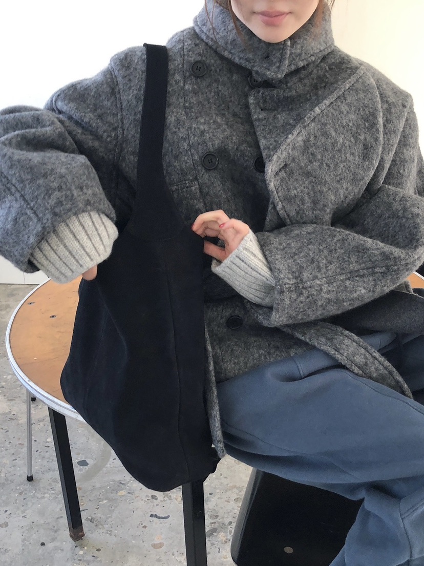 UNBOUND韓國代購㊣女士新款時尚熱賣推薦職業短款大衣含腰帶UNBOUND短款大衣