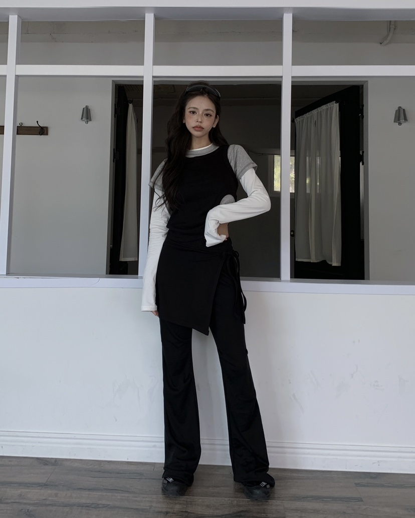 LIVE AID-P東大門㊣實拍女裝新品推薦真品職業25秋冬裙褲套裝LIVE AID-P裙褲