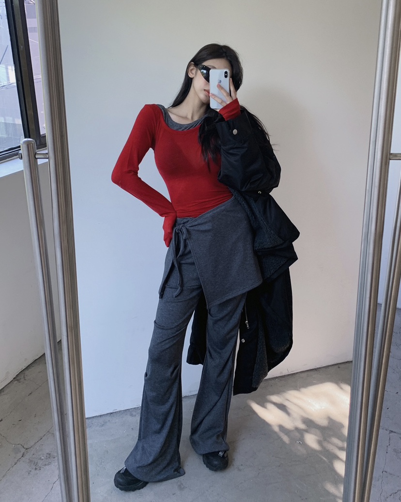 LIVE AID-P東大門㊣實拍女裝新品推薦真品職業25秋冬裙褲套裝LIVE AID-P裙褲