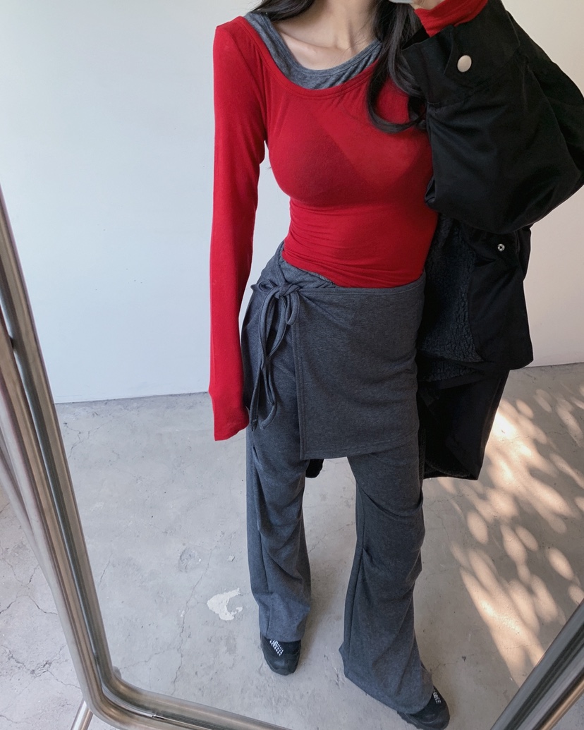 LIVE AID-P東大門㊣實拍女裝新品推薦真品職業25秋冬裙褲套裝LIVE AID-P裙褲