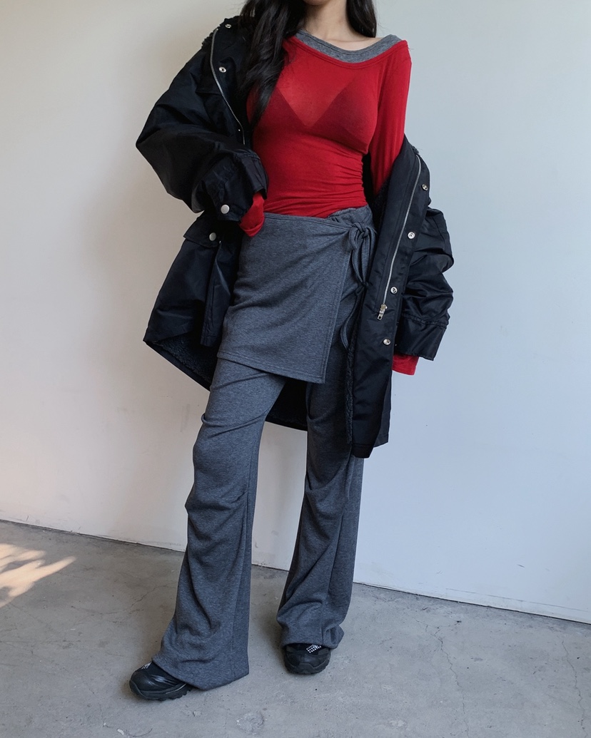 LIVE AID-P東大門㊣實拍女裝新品推薦真品職業25秋冬裙褲套裝LIVE AID-P裙褲