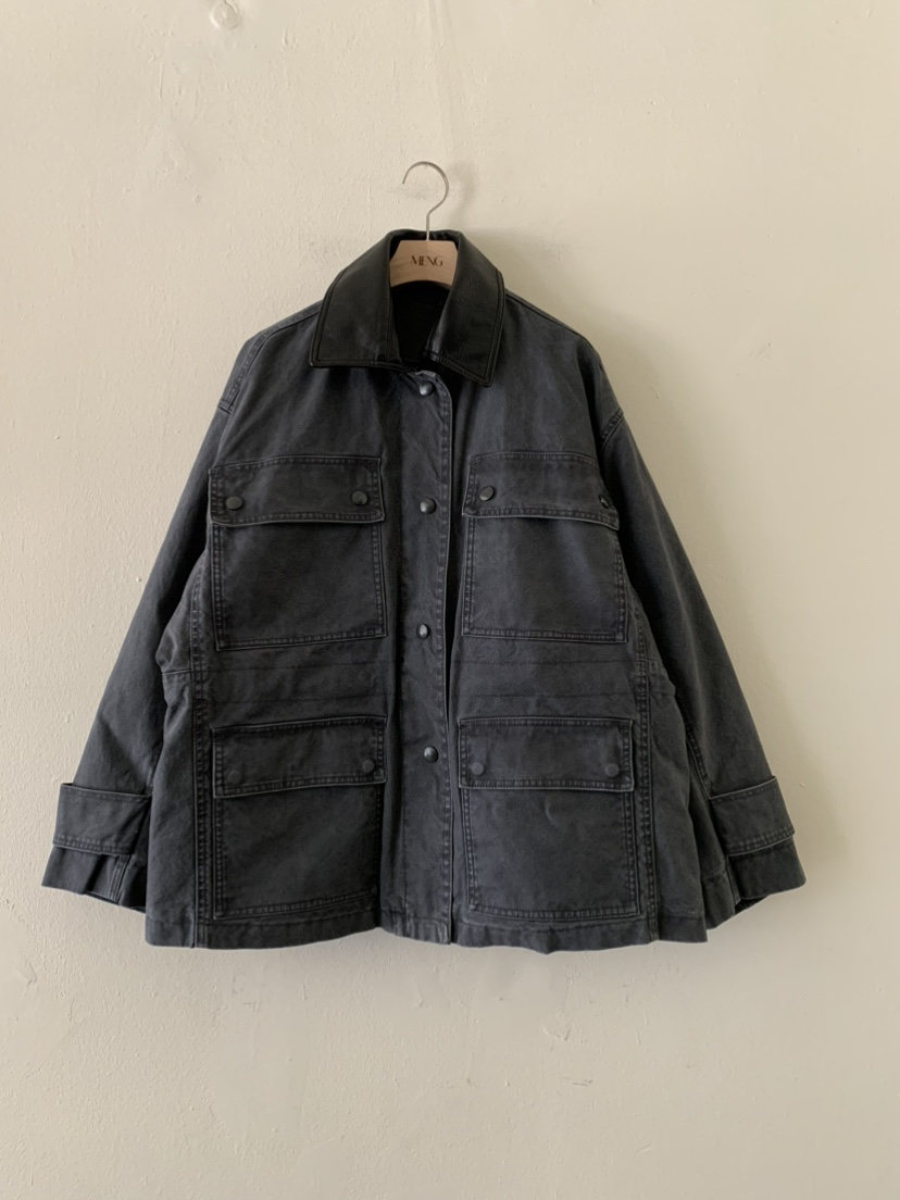 MENG韓國代購㊣女裝新品熱賣職業25秋冬推薦人氣真品夾克復古MENG夾克圖色2