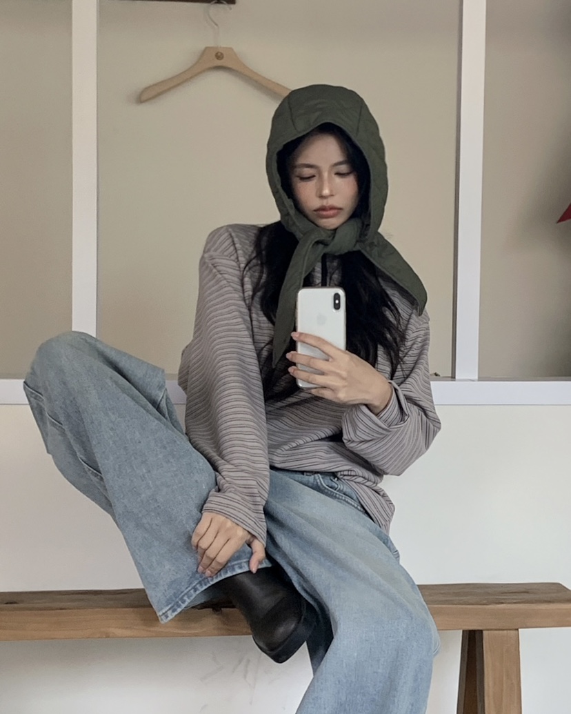 LIVE AID-P東大門㊣代購女裝新品休閑人氣時尚長袖T恤拉鏈LIVE AID-P長袖T恤