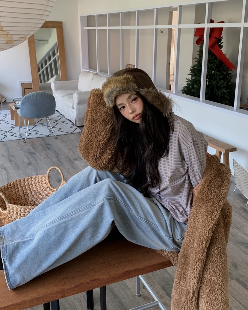 LIVE AID-P東大門㊣代購女裝新品休閑人氣時尚長袖T恤拉鏈LIVE AID-P長袖T恤