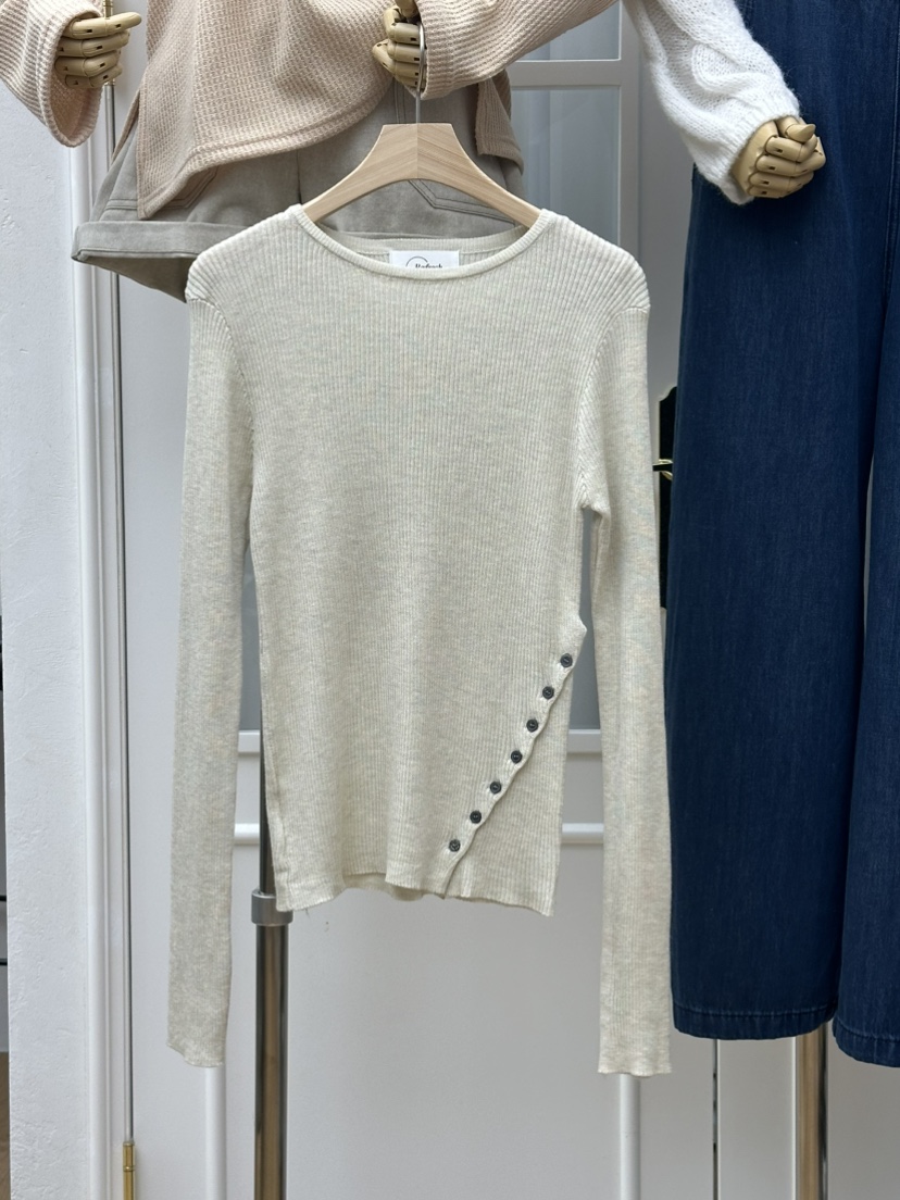 RE:FRESH-L韓國代購㊣女裝新品25秋冬時尚休閑熱賣職業針織衫RE:FRESH針織衫圖色1