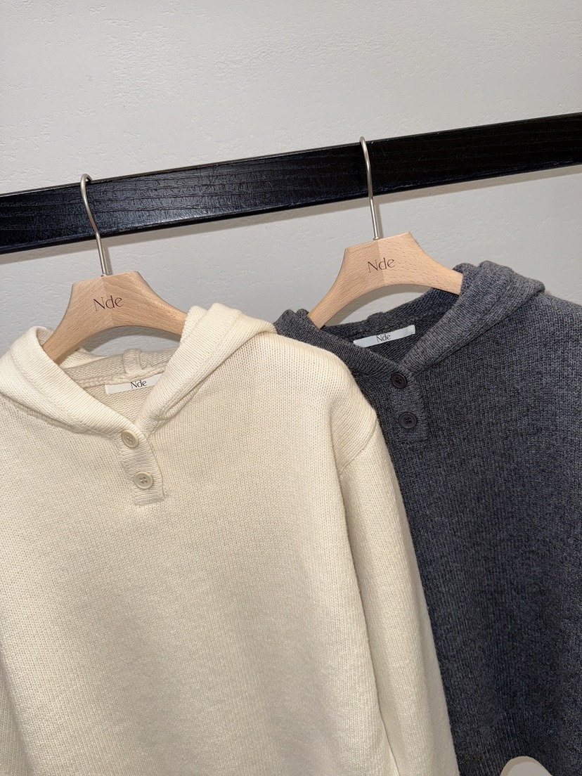 NDE東大門㊣代購女士新款推薦職業人氣熱賣針織衫連帽針織衫NDE針織衫