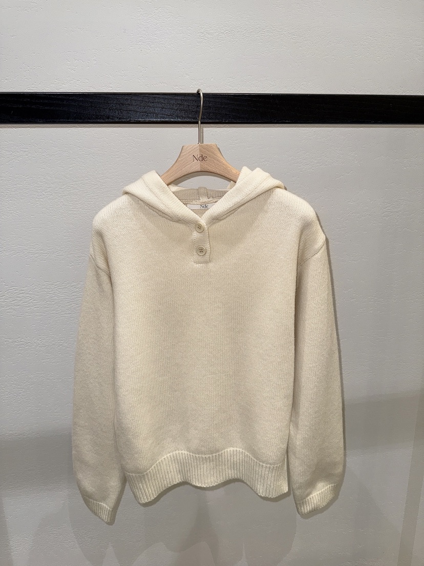 NDE東大門㊣代購女士新款推薦職業人氣熱賣針織衫連帽針織衫NDE針織衫圖色1