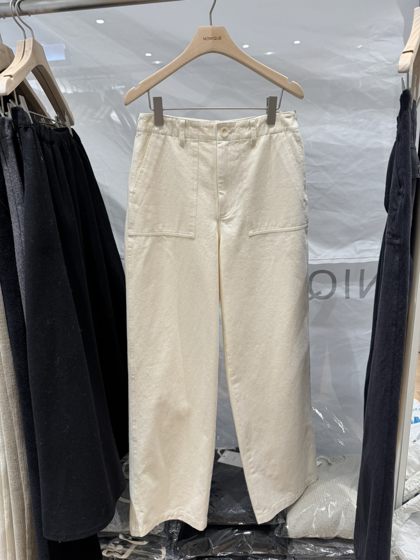 MONIQUE東大門㊣直郵女士新品推薦職業真品人氣25秋冬休閑褲口袋MONIQUE休閑褲圖色1