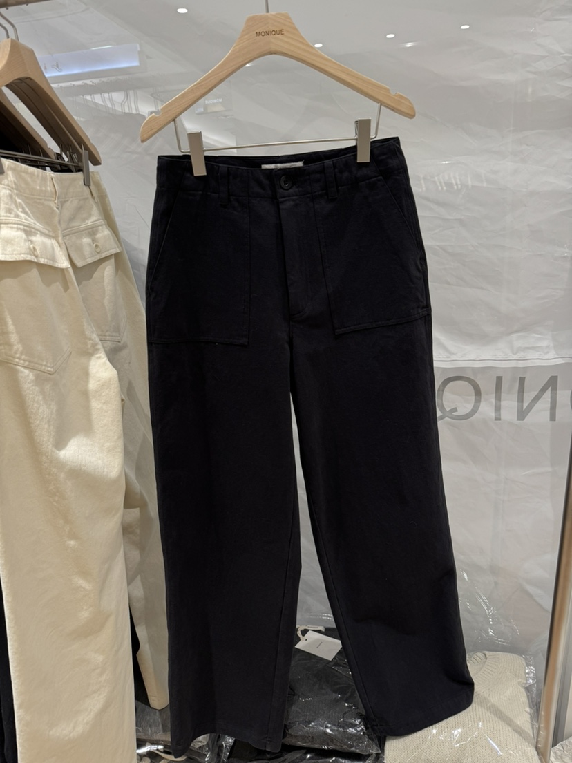 MONIQUE東大門㊣直郵女士新品推薦職業真品人氣25秋冬休閑褲口袋MONIQUE休閑褲圖色2