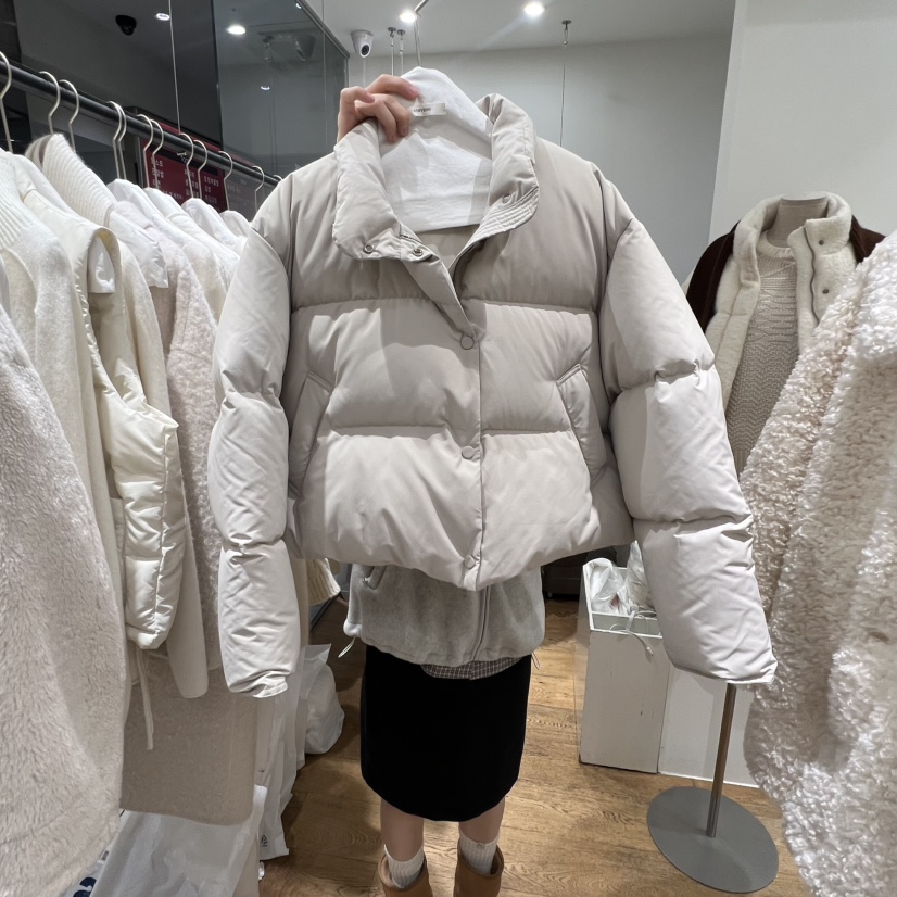 VERVEINE韓國代購㊣女裝新款25秋冬時尚推薦短款羽絨服鴨絨VERVEINE短款羽絨服圖色2