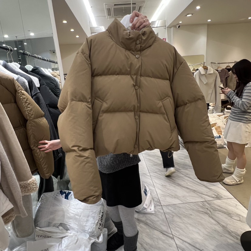 VERVEINE韓國代購㊣女裝新款25秋冬時尚推薦短款羽絨服鴨絨VERVEINE短款羽絨服圖色3