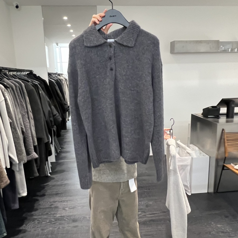 OBJECT東大門㊣實拍女裝新款休閑推薦職業熱賣時尚真品針織衫OBJECT針織衫圖色1