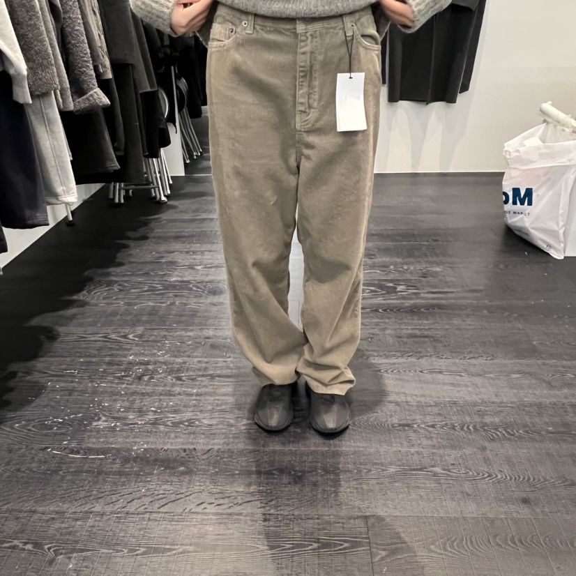 OBJECT韓國代購㊣女士新品職業25秋冬熱賣休閑牛仔褲燈芯絨OBJECT牛仔褲圖色2