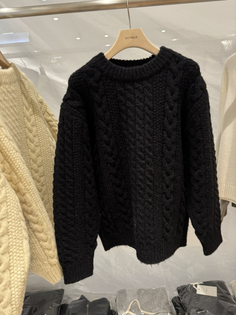 MONIQUE東大門㊣直郵女士新款人氣真品推薦時尚毛衣麻花針織MONIQUE毛衣圖色2