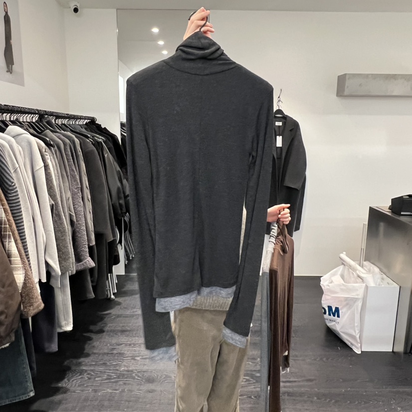 OBJECT東大門㊣直郵女裝新款真品熱賣職業推薦25秋冬長袖T恤OBJECT長袖T恤