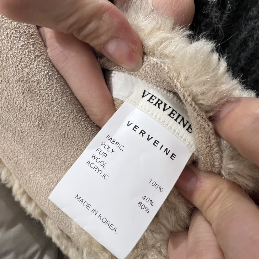 VERVEINE東大門㊣直郵女士新款時尚真品推薦短款大衣兩面穿VERVEINE短款大衣