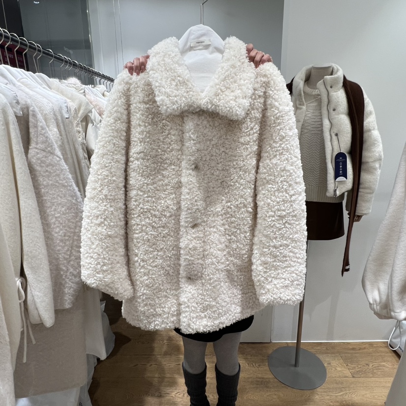 VERVEINE東大門㊣直郵女士新款時尚真品推薦短款大衣兩面穿VERVEINE短款大衣圖色1