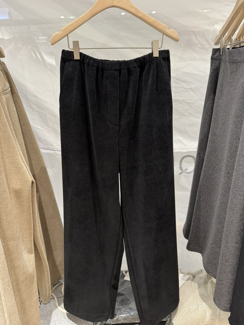 MONIQUE韓國代購㊣女士新款休閑25秋冬人氣休閑褲燈芯絨絲絨MONIQUE休閑褲圖色3