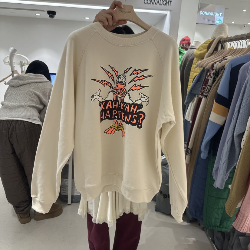 CONNAUGHT東大門㊣直郵女裝新品真品熱賣推薦25秋冬人氣衛衣CONNAUGHT衛衣圖色1