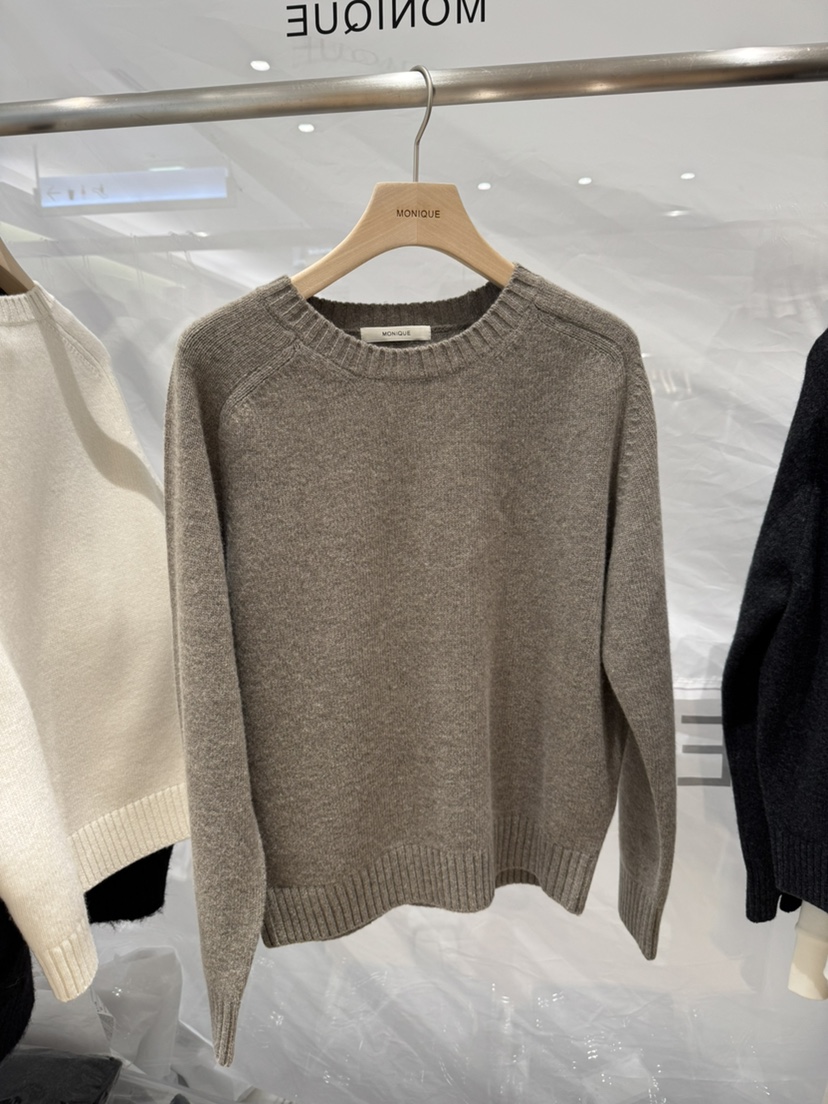 MONIQUE韓國直郵㊣女士新品職業推薦熱賣人氣時尚針織衫羊絨MONIQUE針織衫圖色2