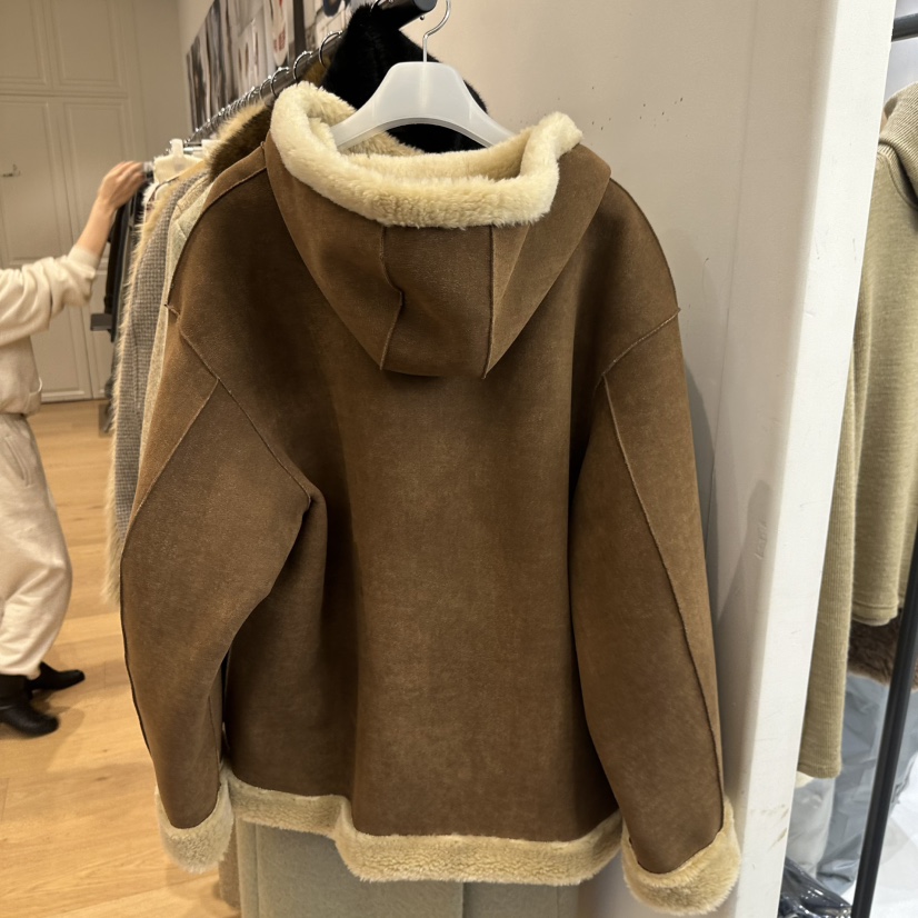 WE ARE/WELOVER東大門㊣實拍女裝新品25秋冬短款大衣羊毛SHOP_WE ARE短款大衣